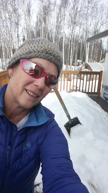 10 Weeks – Shoveling my deck!